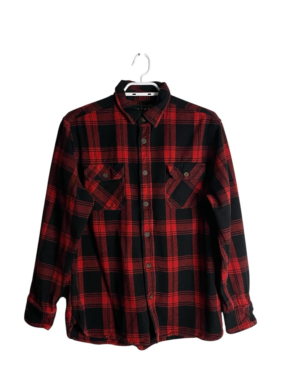JACHS New York Men's Buffalo Plaid Outdoors Flannel Shirt